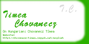 timea chovanecz business card
