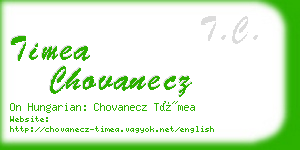 timea chovanecz business card